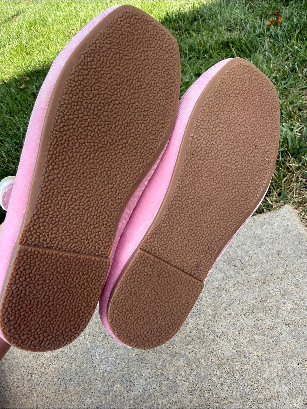 AOI Age of Innocence sz 29 GLORIA VELVET PINK FLATS